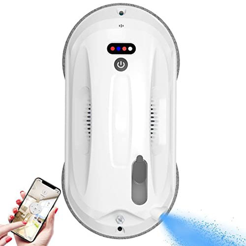 CraftNestUK Window Cleaner Robot with Auto Water Spray,2800pa Strong Suction Electric Intelligent Glass Cleaning Robotic,for Outdoor/indoor