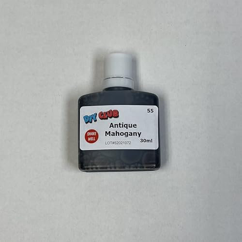 Water-Based Wood Dye, Wood Stain 500ml, 1000ml. Eco-Friendly, Non-Toxic, DIY Interior Projects, Quick Dry, Furniture.Black, Red, Green, Blue, Pine, Oak, Brown, Mahogan, (ANTIQUE MAHOGANY, 30ml TESTER)