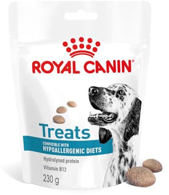 Royal Canin Hypoallergenic Treats for Adult Dogs | 230g | Snacks for & Breeds | Resealable Bag | Hydrolyzed Protein