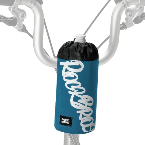 ROCKBROS Bicycle Drink Holder Without Screws, Pouch Bag Bikepacking Easy Mounting on Handlebar or Saddle, 1L, Bicycle Pouch Drink Bottle Holder for MTB, Road, Kids and E-bike