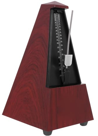 UPKOCH Redwood Metronome Wooden Tower Mechanical Musical Instrument for Guitar Piano Practice Abecedarian Metronome Versatile