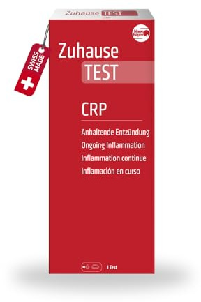 NanoRepro ZuhauseTEST CRP, Schnelltest zur Bestimmung des C-reaktiven Proteins (CRP), Bluttest zur Selbstanwendung bei Verdacht auf Entzündungen oder Infektionen, Cut-Off 10 mg/L