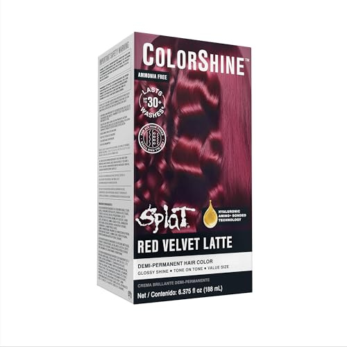 Splat ColorShine Demi-Permanent Hair Color, Red Velvet Latte