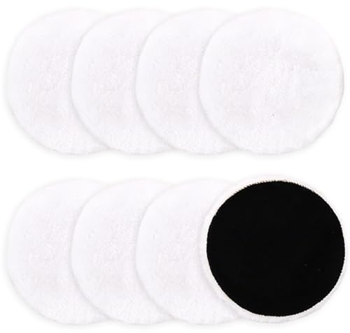 8 Pezzi Kit tamponi per lucidatura auto, Tamponi per lucidatura in lana da 125 mm, Set di lucidatrici per auto di ricambio per la pulizia e la lucidatura dell'auto, levigatura e ceratura