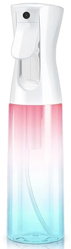 300ml Continuous Fine Mist Spray Bottle, Empty Refillable Water Spray Bottle for Hairdressing, Hair Care, Plants and Home Cleaning