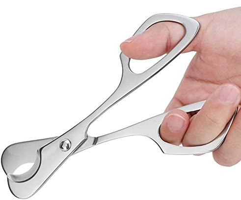 Cryfokt Coupe-cigare en Acier Inoxydable, avec Ciseaux Tranchants, Coupe Ronde pour Ciseaux de Poche