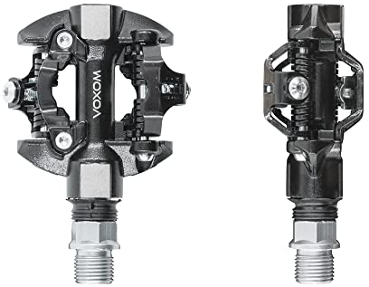 Voxom Pedale MTB SPD-Pedale Pe17 schwarz, SPD-Pedal, Cr-Mo Achse, gedichtete Industrielager, 718000051, schwarz, Standard, 718000051