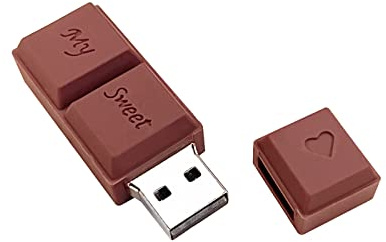 Uflatek USB-Stick 64GB USB Flash Laufwerk Schokolade Braun 64 GB Speicherstick e Karikatur USB 3.0 Memory Stick Neuheit Flash Drive Externe Datenspeicher für Geschenke