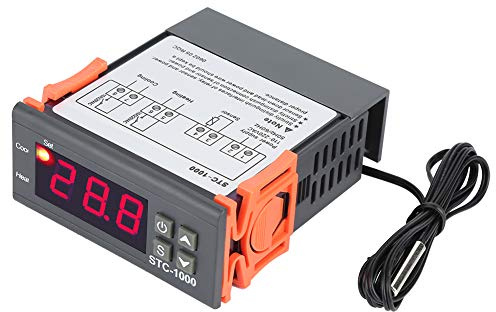 STC-1000 Digitaler Temperaturregler -50 ℃ ~ 99 ℃ Alarm Intelligente Thermostat LED mit Sensor AC110V-220V