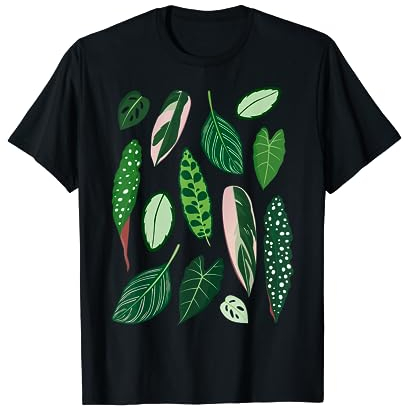 Illustration Zimmerpflanzen Calathea, Begonie und Alocasia T-Shirt