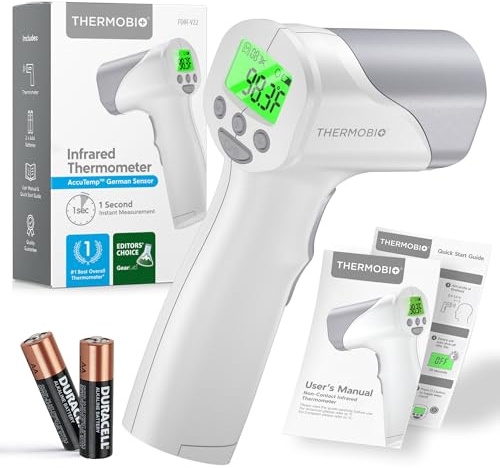 Medical Grade Heavy Duty Touchless Infrared Forehead Thermometer, for Adults & Baby Digital Thermometer Gun, 1s Instant Results