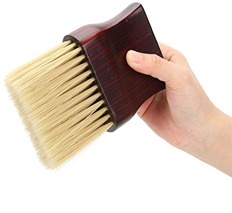 Cepillo de cuello de barbero, cepillo de cuello cara de cepillo de limpieza del cabello cepillo de cuello, accesorios de salón de peluquería profesional cepillo de polvo para todos los estilistas de p
