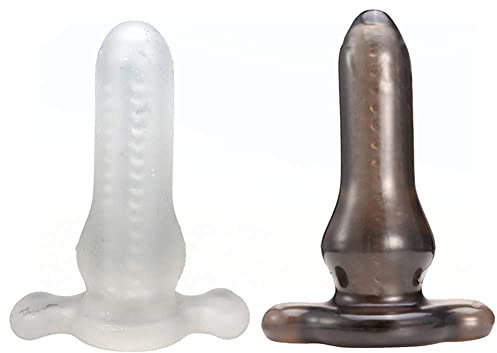 YCGLX TPE Weiches Hohl Analplug 14cm Lange Butt Plug Homosexuell Prostata Massager Masturbation Anus Dilatator Penis Sleeve Dildo Erotik Anal Sexspielzeug für Frauen und Männer (transparent)