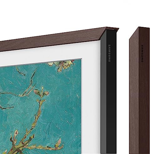 Samsung The Frame TV-Rahmen, 32 Zoll, Modern, Braun, Zubehör für The Frame-Fernseher mit 32 (LC03C), Befestigung per Magnet