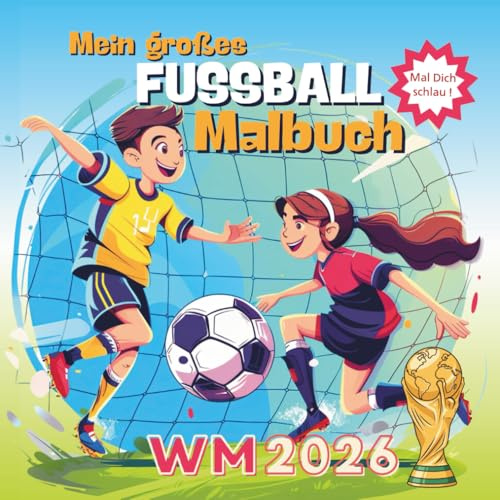 Pokalsieger - Mein großes Fussball Malbuch: Mal Dich schlau!