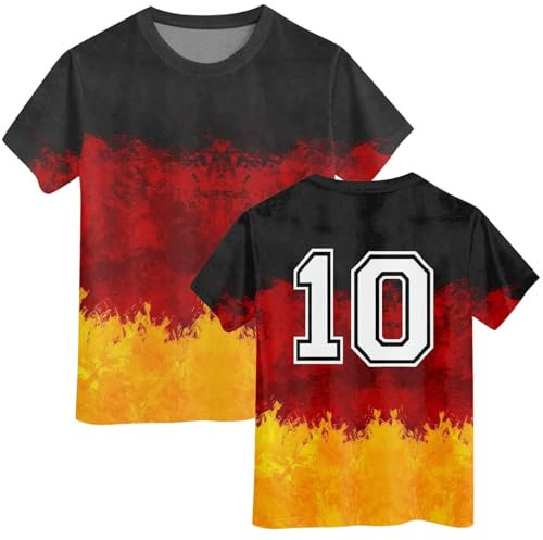 Mädchen Trikot Angebote Tshirt Kinder 2024 Em Fussball Trikot Mit Number Kurzarm Baumwolle Sport Mädchen Germany Flagge Fanshirt Fanartikel Fußball Heimtrikot Auswärtstriko Wm Trikots Blitzangebote