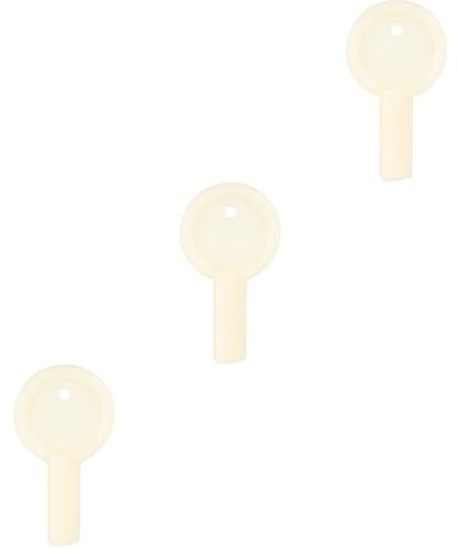 OUNONA 3st Taschentuchbox-schlüssel Papierhandtuchschlüssel Spenderschlüssel Ersatzteil Für Papierspender Toilettenpapierspender Schlüssel Zubehör Für Toilettenpapier Weiß Plastik