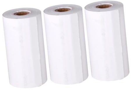 JEWEDECO 3 Rollos de Papel para Cámara Instantánea Superficie Suave y Reducción Alta Adecuado para Uso Doméstico