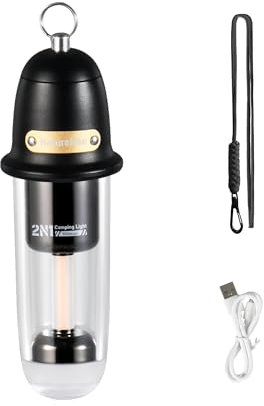 Naturehike Lampada da campeggio Luce ambientale portatile Luci da campeggio per esterni IPX4 Lampada da tenda ricaricabile,Torcia portatile da campeggio, luci a sospensione per zaini