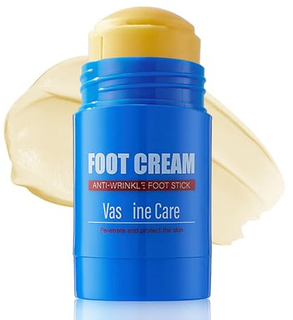 Petroleum Jelly Foot Cream - Intense Foot Repair for Cracked Heels and Dry Skin - Foot Cream for Hydrates, Softens & Exfoliates - Feet Cream Stick for Severe Dryness, Heel Cracks, and Foot Calluses