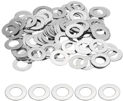 QUARKZMAN Rondella Piatta M6 per Vite 8x16x0,5mm(IDxODxT) 120Pz | Rondelle Metalliche