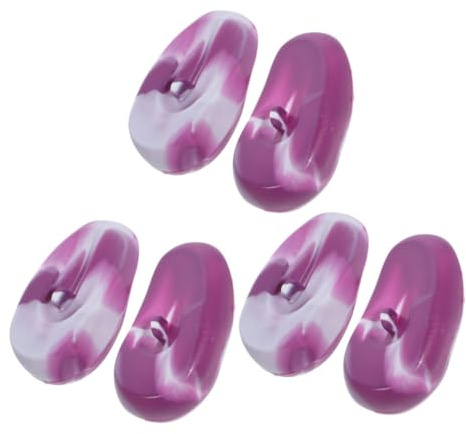 VALICLUD 3 Pairs Silicone Ear Covers Hair Dye Protectors Leak Earmuffs for Salon Use for Hair Washing and Coloring Durable Ear Shields Convenient and Multi Functional