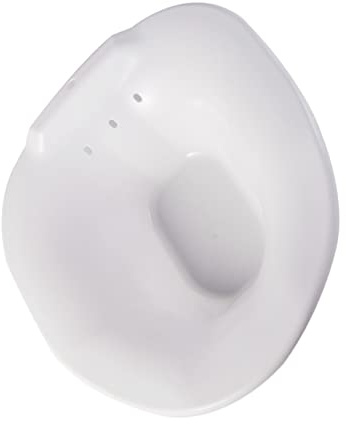 FIXOSHEE Sitzbad Toiletten Einsatz mit Überlauf Löchern Ergonomisch für Schwangere Senioren und Bequeme Weiß Einsetzbar für Patientenhygiene und Erholung