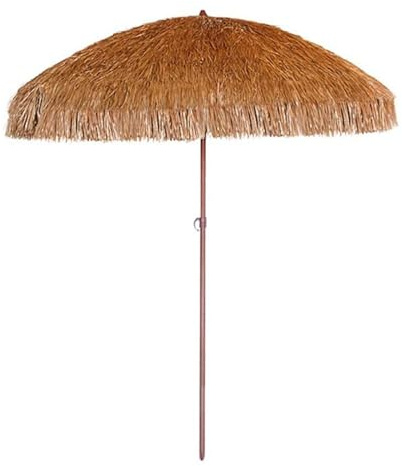 Parasol de Plage à Franges Hawai 200cm Marron