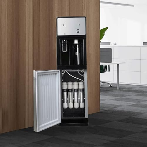 Dispensador De Agua con Filtro De Cuatro Etapas,Unidad Independiente Alimentada por La Red Eléctrica Cargando Dispensador De Agua Fria para Uso Doméstico Y En Pequeñas Empresas