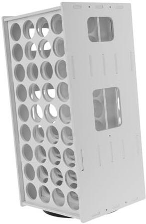 ORFOFE Organisateur de Peinture Bois Tour Rotative pour Stockage Vertical de Peintures et Pigments Support Multi-emplacements Léger pour Atelier et Bureau