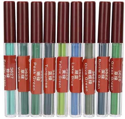 Farbige Druckbleistiftminen, 2,0 mm, bruchfest, leuchtende Farben, für Anime, technisches Zeichnen und Design, 8 Stück, Zylinderverpackung