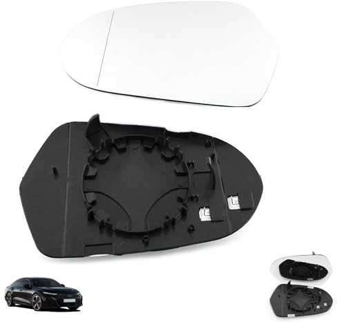 Fits Audi A6 (2011-2019), RS6 (2013-2019) & S6 (2012-2019) Oem Quality Wing Mirror Glass Heated Wide Angle Clip-On with Base Plate Left Hand Passenger Side UK Spec OEM Style Replacement OEM-4G0857535B