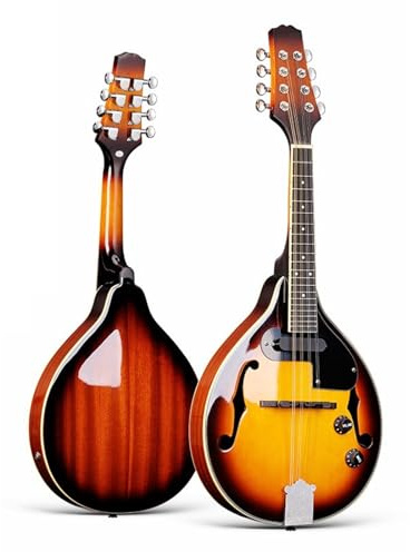 Mandolina Guitarra Mandolina Eléctrica De 8 Cuerdas Instrumento Musical Acústico Profesional Ocho(6)