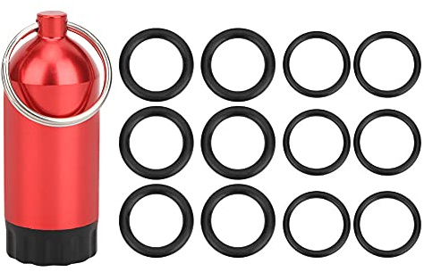 ZIXINNKC Tauchflaschenventil-Dichtungsring O-Ringe Mini-Zylinder-Aufbewahrungsflasche OR MT02 (Rot)