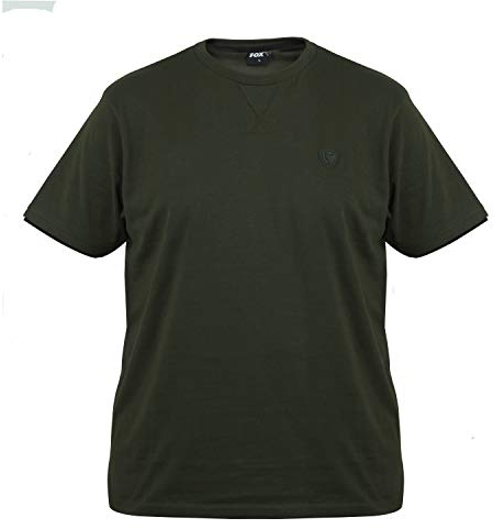 Fox Green Black T-Shirt – fiskskjorta, fiskerskjorta, tröja för fiskare, T-shirt för fiske vert/noir Small