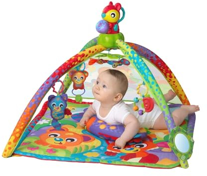 Playgro Activity Gym Woodlands with Music and Lights Projector, From 0 Months, Multicoloured, Multi-coloured