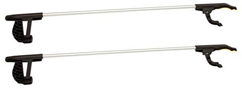 BigDean 2er Set Greifzange 76 cm lang mit magnetischer Spitze + rutschfestem Griff - Als Hand-Verlängerung und Hilfe beim Aufheben - Auch ideal für Senioren und Invaliden