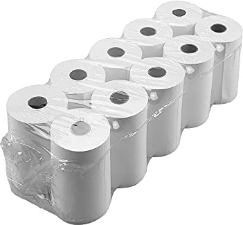 Netuno 10 x Thermorollen 56mmx13mmx30m Kassenrollen Thermopapier Bonrollen Additionsrollen Thermo-Bonrollen für Terminals Kassen-Drucker Bondrucker