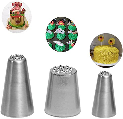 Grass Tips for Cake Decorating,Grass Icing Piping Tips with 233 234 29 Decorating Tips for Frosting
