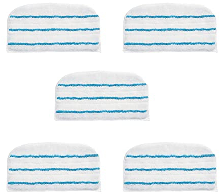 LANGshaw Kompatibel for Black & Decker SM1621 / HSMC1300FX / HSMC1321 Serie Dampfreinigerteile 5pcs. Mikrofaserdampf-Mopp-Pads Leisurely