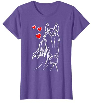 Horse Lover Horseback Riding Girl Women T-Shirt
