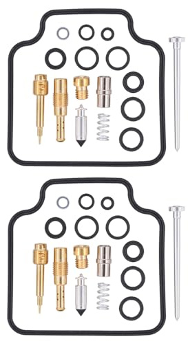 Vergaser Reparatursatz Umbausatz Motorrad Dichtung Vergaserdichtsatz Schwimmerkammer Hauptdüse Düsennadel Nadeldüse Gemischschraube O-Ring Motorradvergaser für Honda CB 450S PC17 CB 450 S 1986-1989