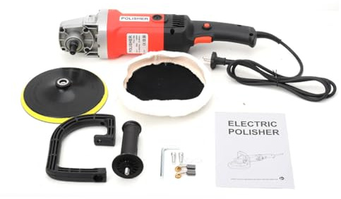 1400W Poliermaschine Schleifmaschine, Profi Nass-Steinschleifer 3000 U/min | Profi Nass-Steinschleifer 3000 U/min Rotationsschleifer mit ⌀180mm Schleifteller und 1,9m Kabel,für Granit, Marmor