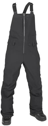 Volcom Swift Latzhose für Damen, Schneehose, Schwarz, S5, Größe L
