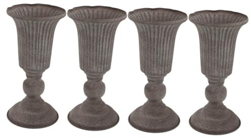 Sosoport 4stücke Vintage Urn Pflanzer Für Innen Und Außen Dekorativer Blumentopf Für Hochzeiten Tischdeko Rustikaler Pflanzbehälter Für Blumenarrangements