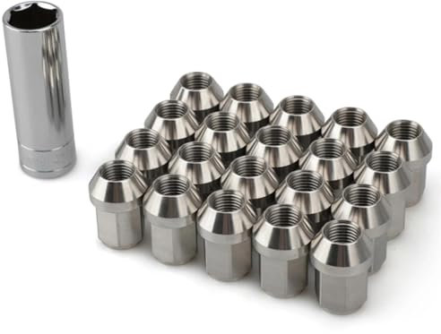 GYTTAK Reifenschraube Radmutter 20 Stück Radmuttern Sechskant 19 Mm Länge 35 Mm M12 X 1,5 Autozubehör Radschrauben Muttern Stehbolzen Nabenschraube Radmutter