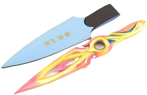 Superbuybox Valorant Mystbloom Kunai Drehbares Lager im Inneren Kampfsport Messer Spiel Sammlung Geschenk Schreibtisch Dekoration Rucksack Anhänger Geschenk