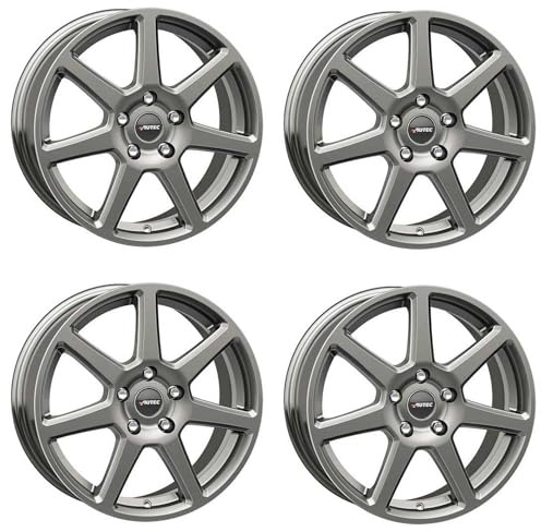 4x AUTEC Felgen Alufelgen TALLIN ECE 5.5x15 ET40 5x100 Titansilber kompatibel mit Skoda Fabia