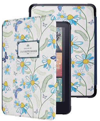 WALNEW Hülle für 7 Kindle Paperwhite (12. Generation) - 2024 und Kindle Colorsoft Signature Edition (1. Generation), Dünne PU-Schutzhülle mit Auto Sleep/Wake Funktion