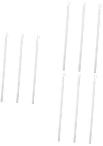 MUCKLILY 3 Sätze Stange Drehen Fensterladen Beschläge Vorhang Schiene Fensterjalousie-stab Grdinenstange Vorhang Klemmstange Ersatz-blindstange Vertikaljalousie Ersatzteil Pp 3 Stück * 3